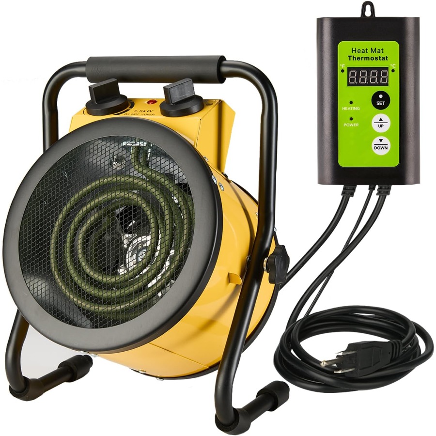 Greenhouse Heater Electric Digital Thermostat - Greenhouse Heater with Digital Thermostat 1500W