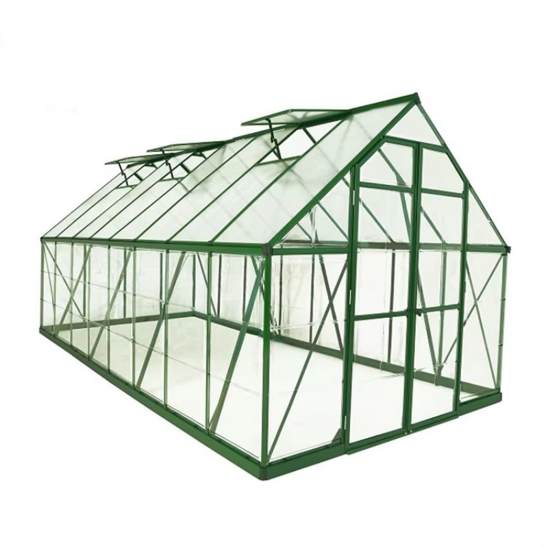 Polycarbonate Greenhouse Aluminum Frame - 6Ft * 12ft outdoor walk-in polycarbonate