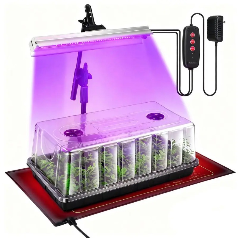 Seed Starter Tray, Seed Starte - огляд і ціна Seed Starter Tray Kit With Grow Light