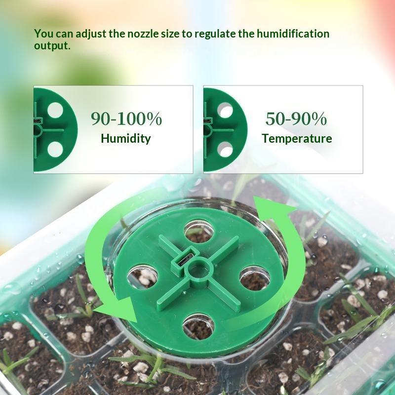 6/12-Cell Home Seed Starter Tr - огляд і ціна Seed Starter Tray Kit With Grow Light