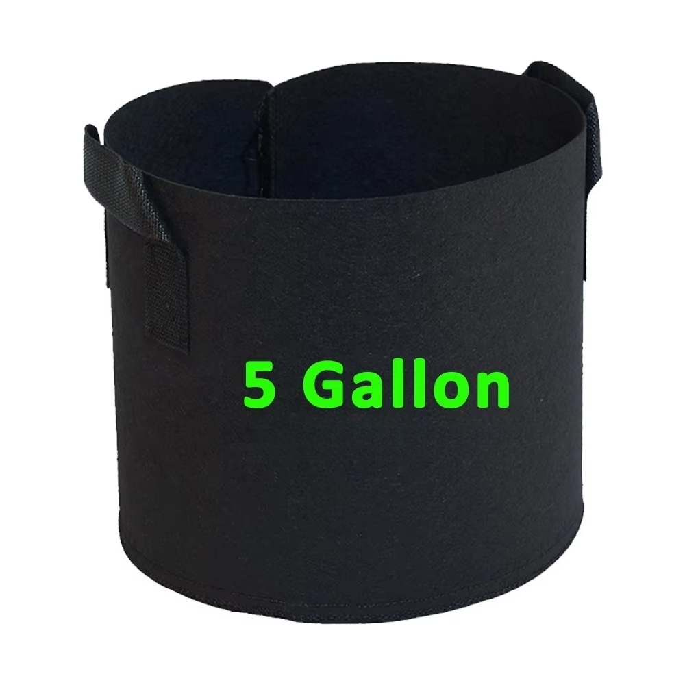 Garden Supplies Fabric Pot 5 G - огляд і ціна Plant Nursery Grow Bags Fabric 5 Gallon