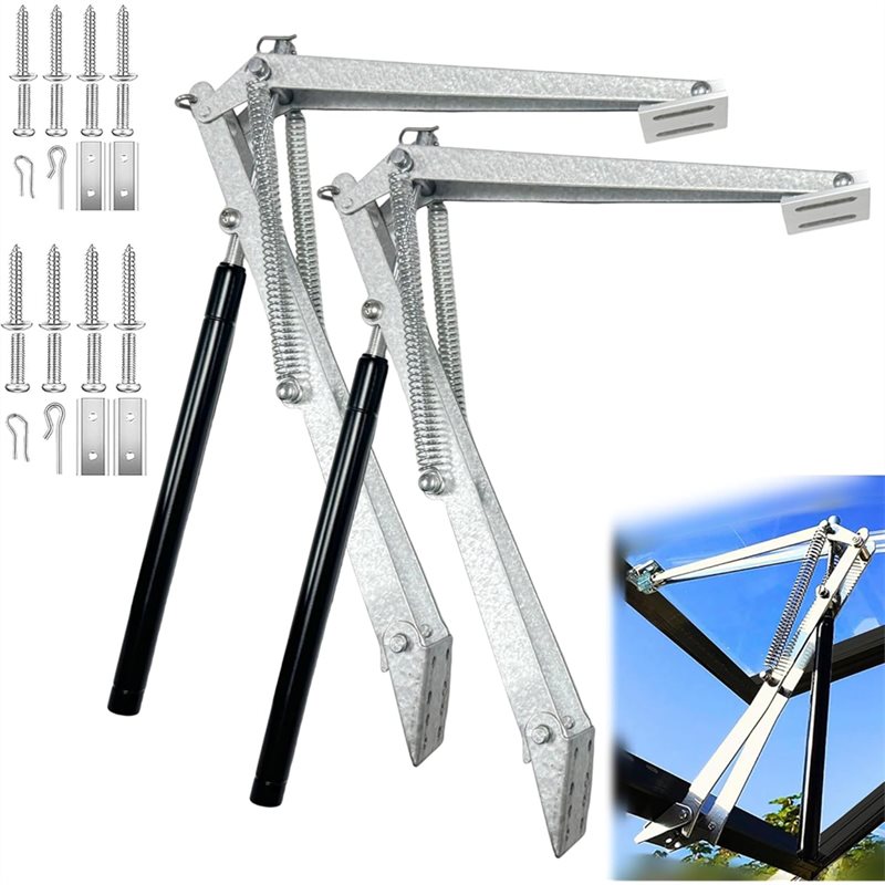 AEE4-2PCS Greenhouse Window Op - огляд і ціна Automatic Greenhouse Roof Vent Opener Solar