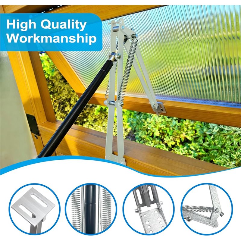 AEE4-2PCS Greenhouse Window Op - огляд і ціна Automatic Greenhouse Roof Vent Opener Solar