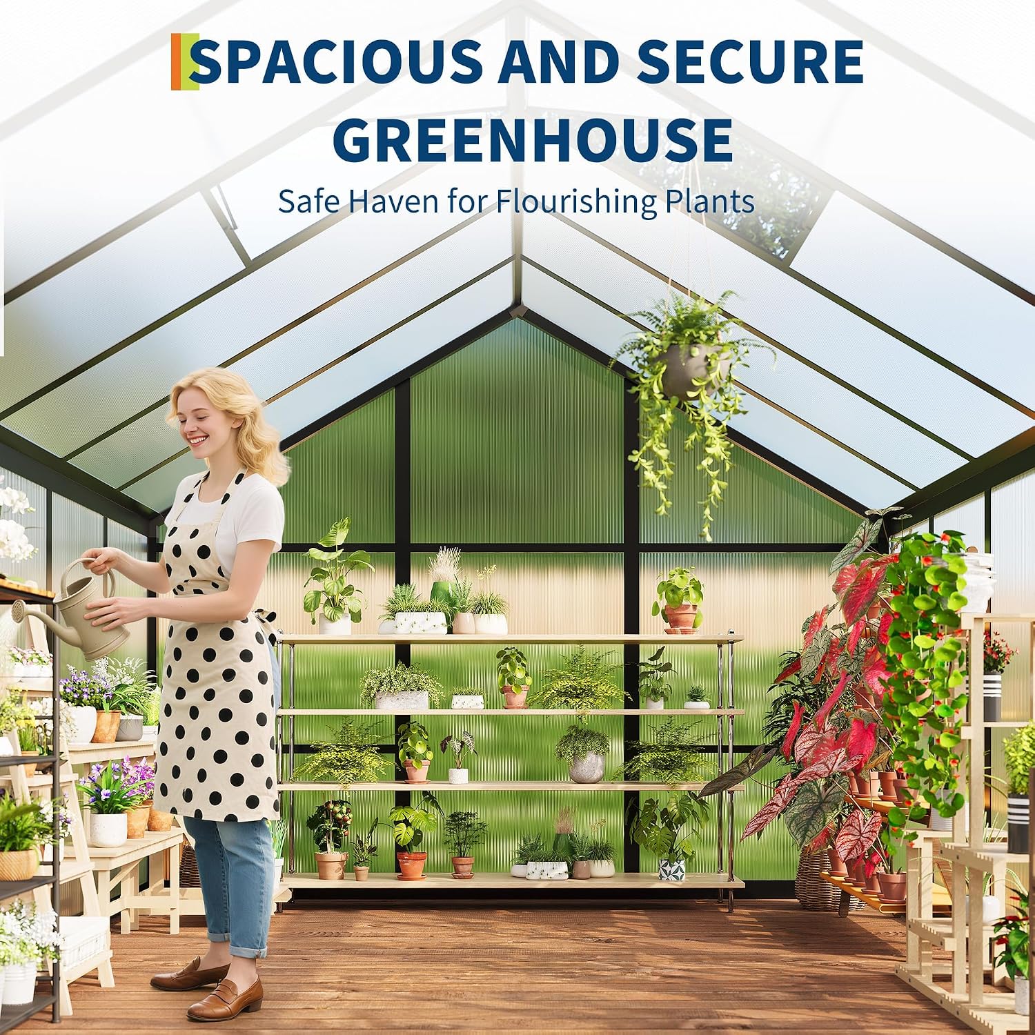 8x10 FT Greenhouse, Greenhouse - огляд і ціна Polycarbonate Greenhouse Aluminum Frame