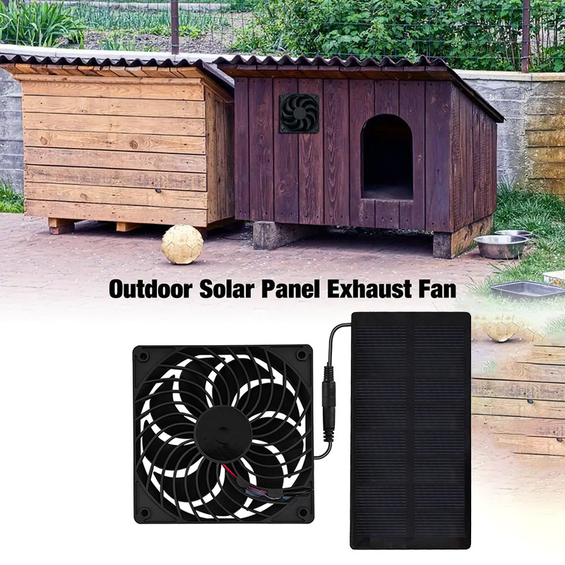 Off Grid Solar Ventilation Fan - огляд і ціна Greenhouse Circulation Fan Waterproof