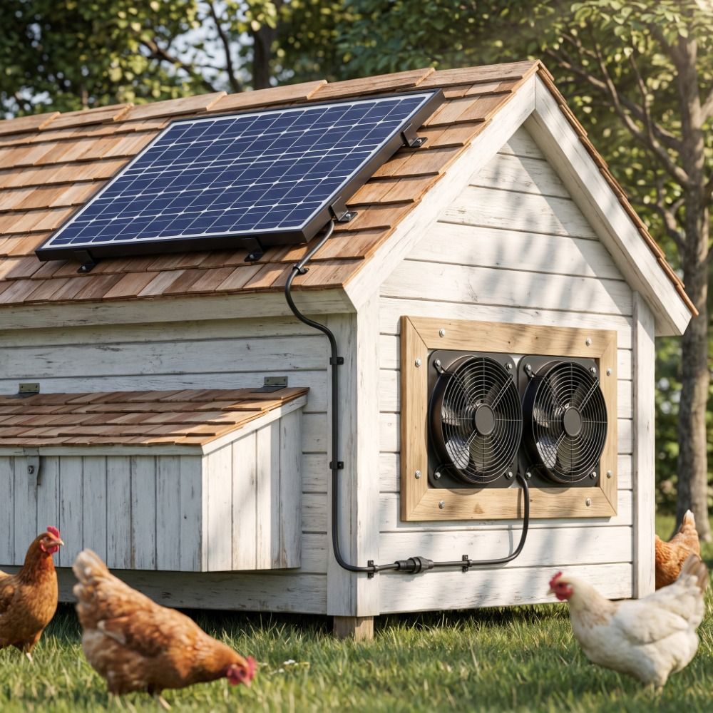 Air Circulation 15W Solar Fan  - огляд і ціна Greenhouse Circulation Fan Waterproof