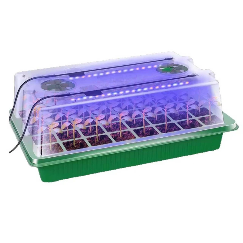 Seed Starter Trays Kit with 2  - огляд і ціна Seed Starter Tray Kit With Grow Light