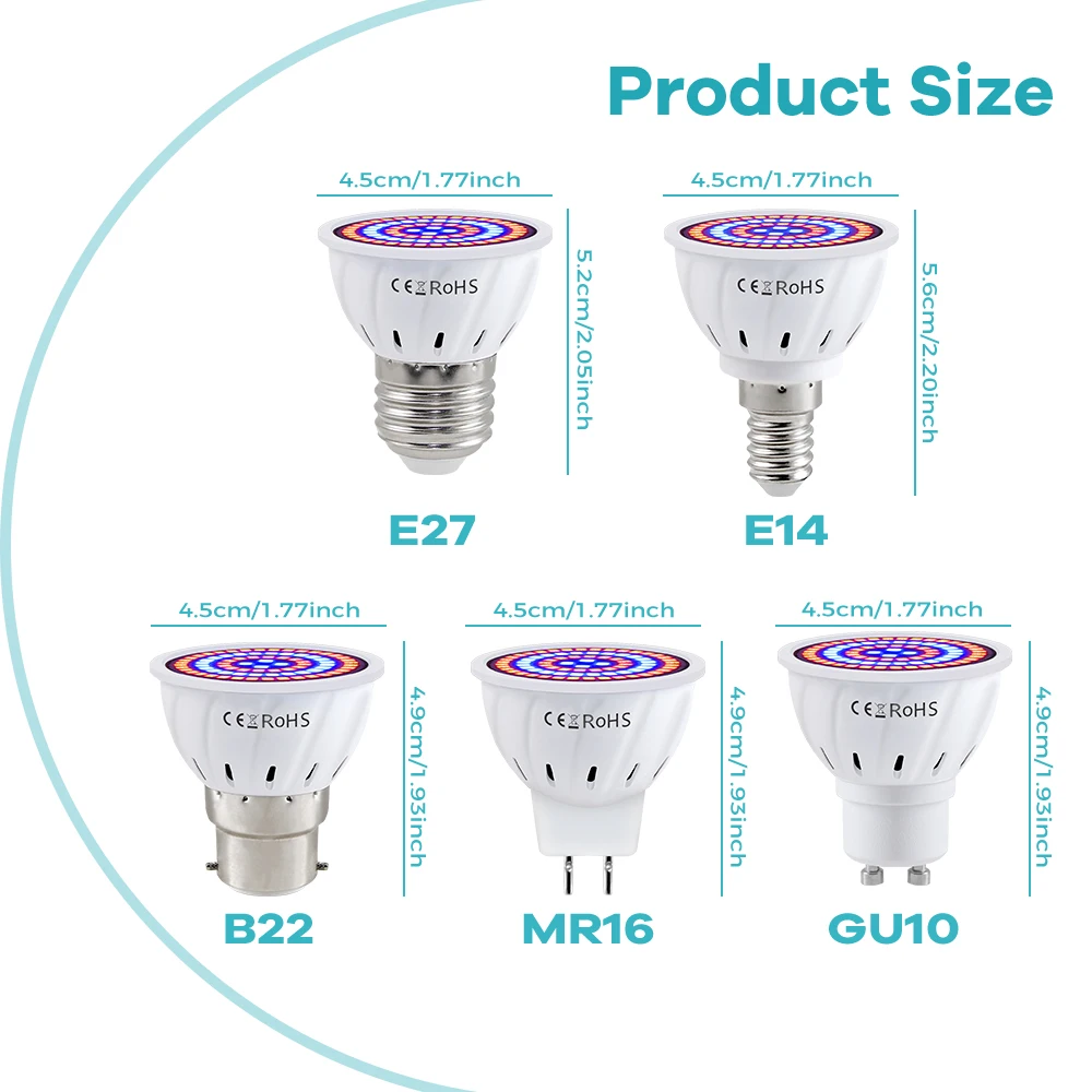 Grow Light E27 Full Spectrum L - огляд і ціна Seed Starter Tray Kit With Grow Light