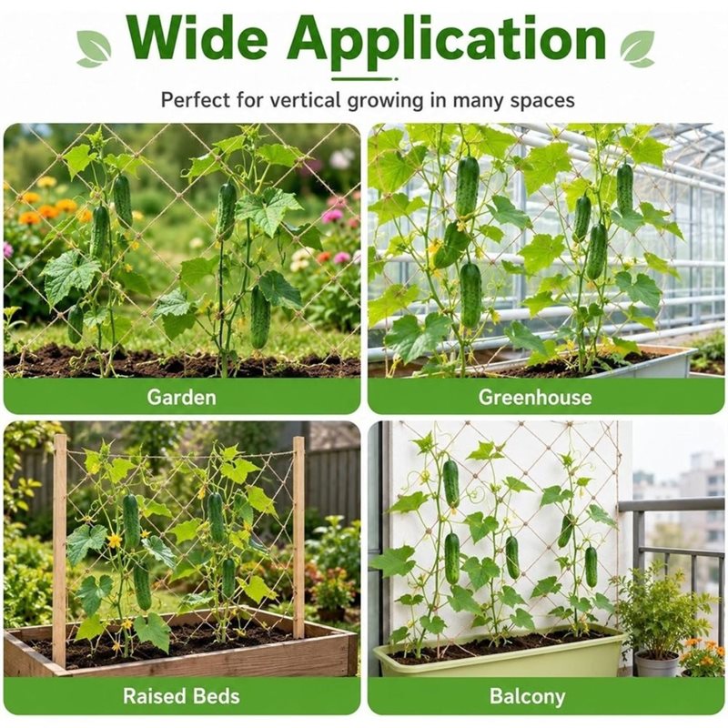 PHFU-Jute Trellis Netting For  - огляд і ціна Plant Support Trellis Netting Climbing