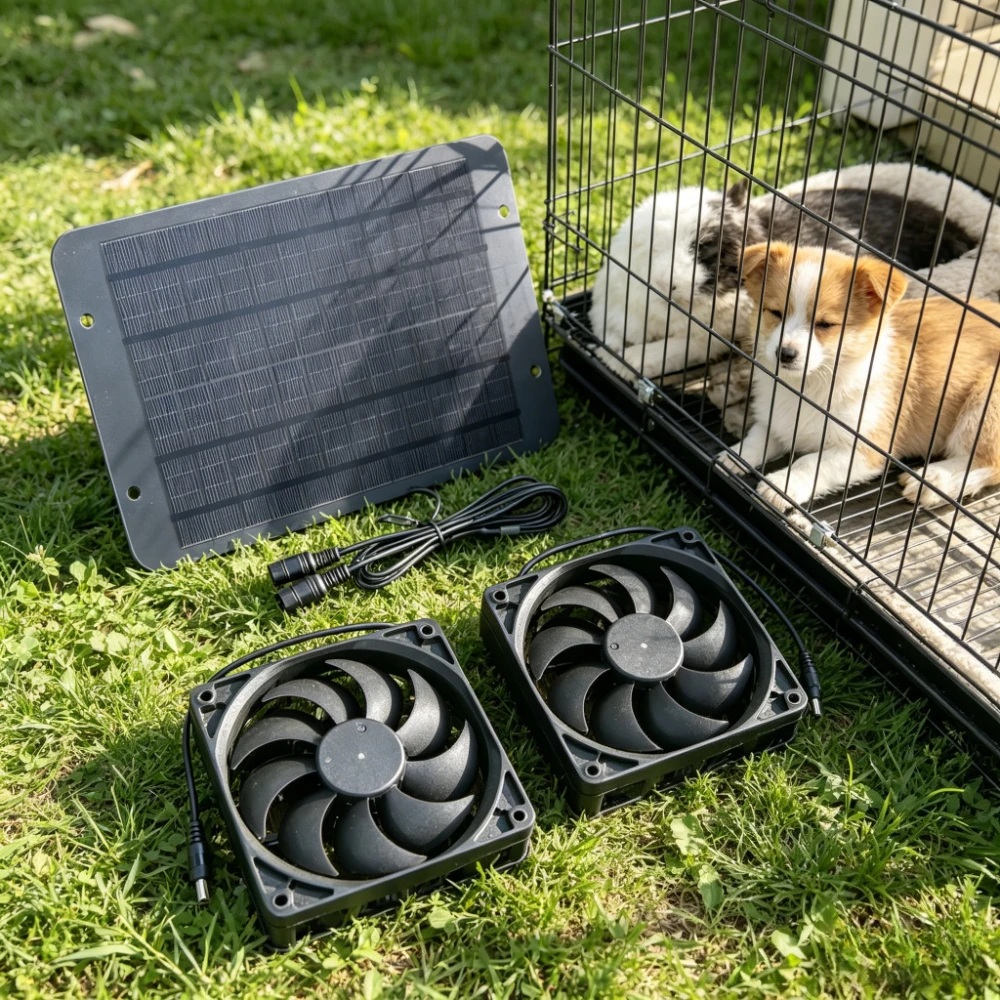 Waterproof 10W 15W Solar Power - огляд і ціна Greenhouse Circulation Fan Waterproof