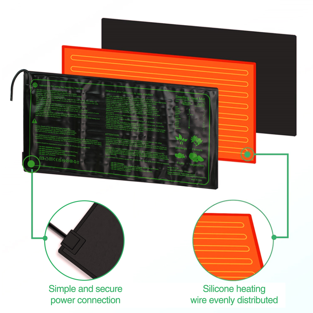 Seedling Heating Pad 3 Sizes W - огляд і ціна Plant Seedling Heat Mat Waterproof
