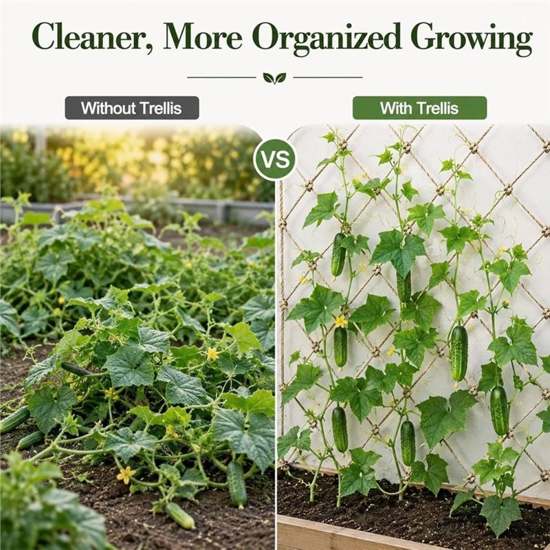 ABUG-Jute Trellis Netting For  - огляд і ціна Plant Support Trellis Netting Climbing