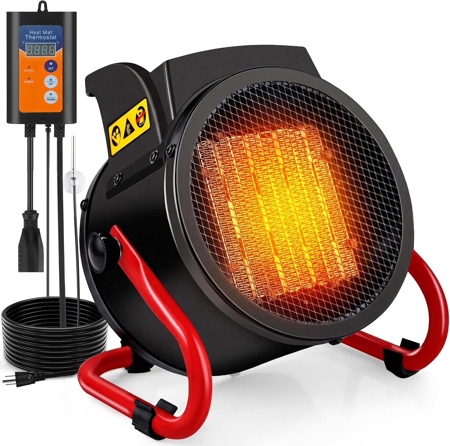 Thermostat-Controlled Electric - огляд і ціна Greenhouse Heater Electric Digital Thermostat